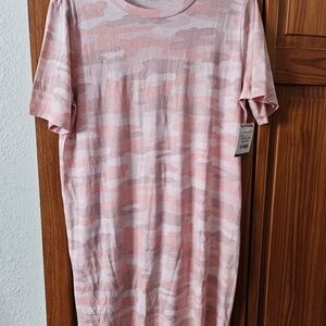 Pink Camo T-Shirt Dress